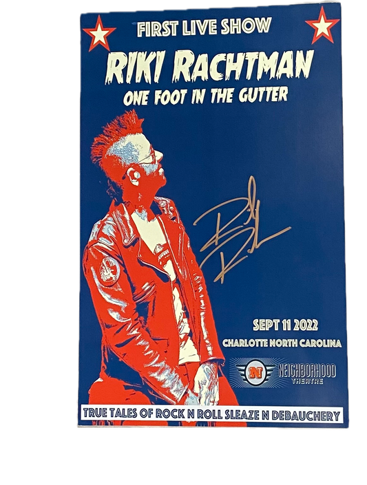 Signed Riki Rachtman poster from 1st O.F.I.T.G show (only 40 left)