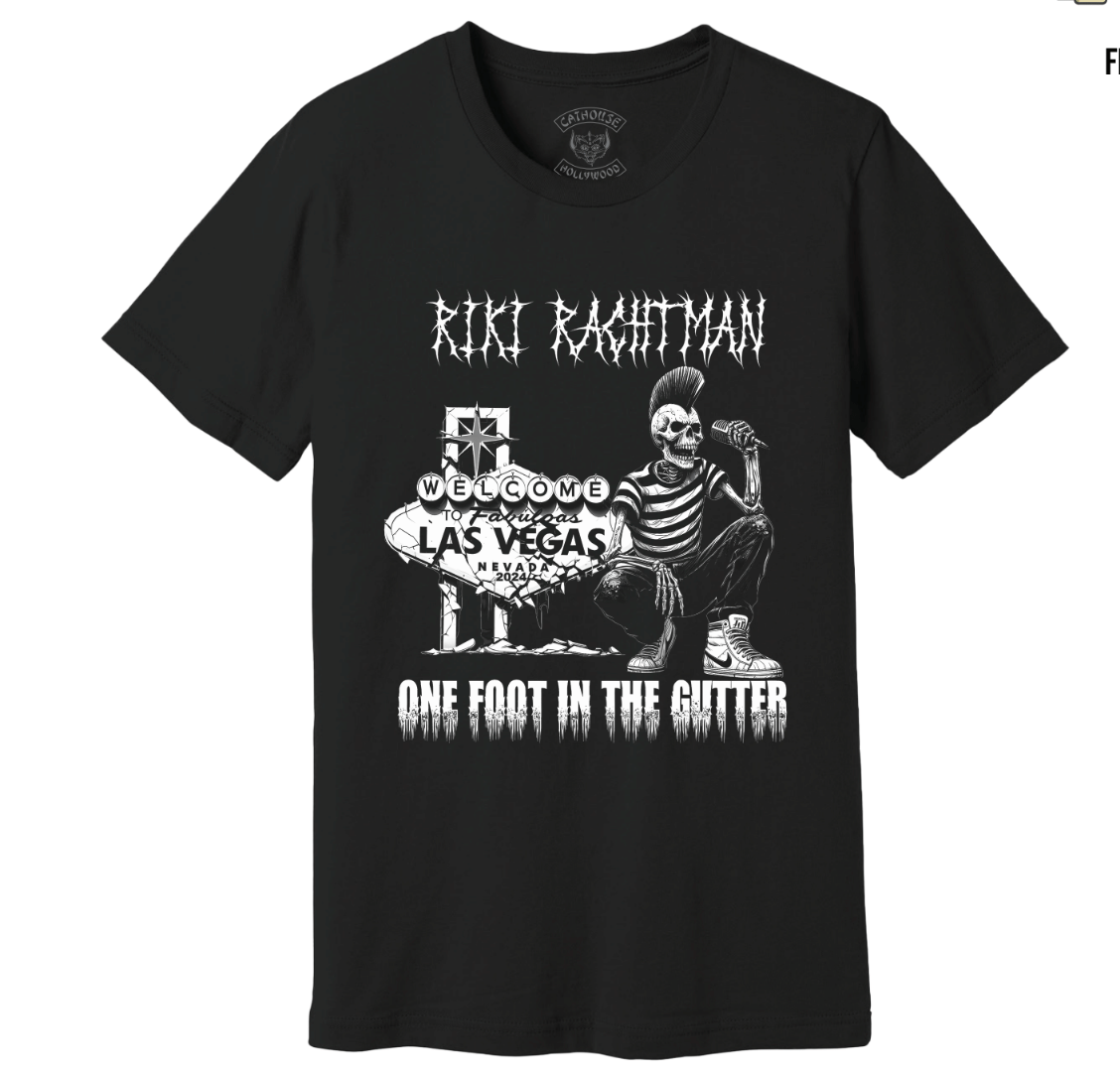 Riki Rachtman LAS VEGAS "One Foot In the Gutter T (LIMITED)