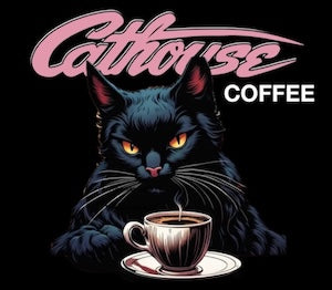 5 LB bag  SAVE BIG MONEY Cathouse Coffee Dark Roast 100% Arabica WHOLE BEAN or GROUND